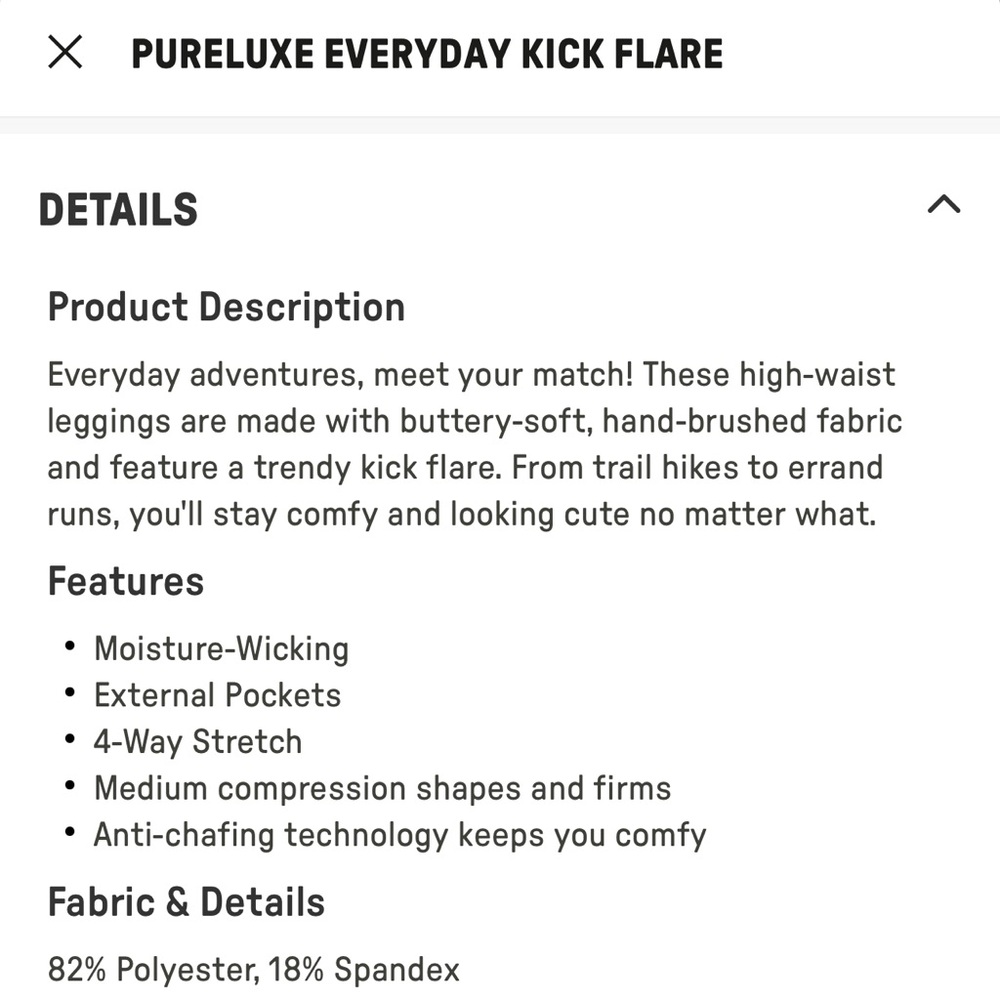 YITTY PureLuxe Everyday Kick Flare in Wild Nights, Size XL - Picture 6 of 7